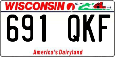 WI license plate 691QKF