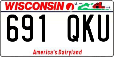 WI license plate 691QKU