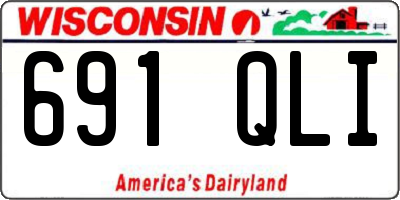WI license plate 691QLI
