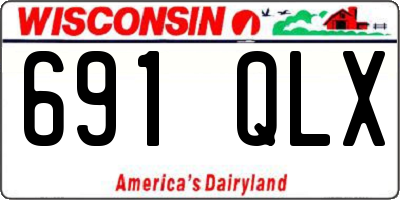 WI license plate 691QLX