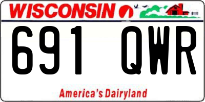 WI license plate 691QWR