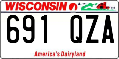 WI license plate 691QZA
