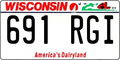 WI license plate 691RGI