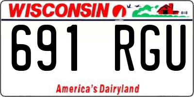 WI license plate 691RGU