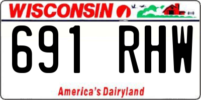 WI license plate 691RHW