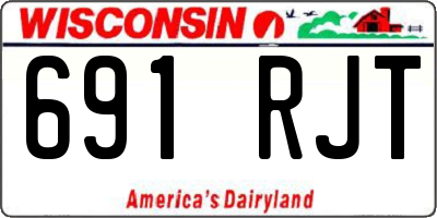 WI license plate 691RJT