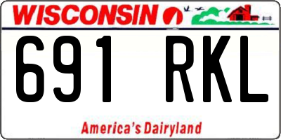 WI license plate 691RKL