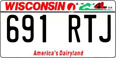 WI license plate 691RTJ