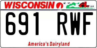WI license plate 691RWF