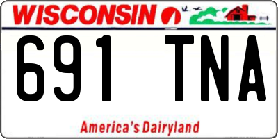 WI license plate 691TNA