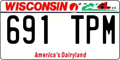 WI license plate 691TPM