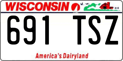 WI license plate 691TSZ