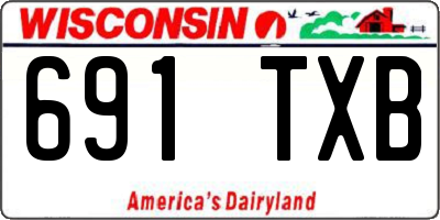 WI license plate 691TXB