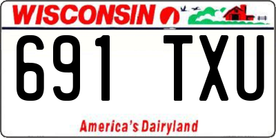 WI license plate 691TXU