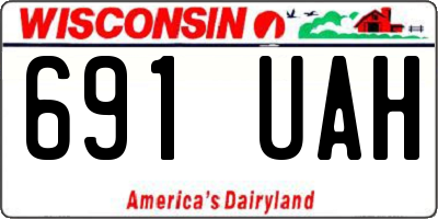 WI license plate 691UAH