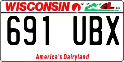 WI license plate 691UBX