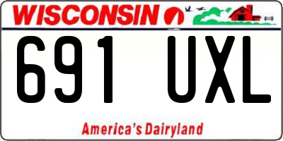WI license plate 691UXL
