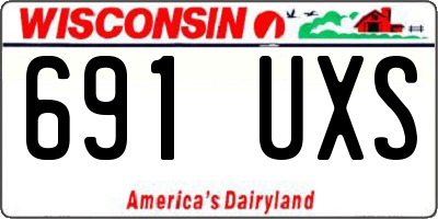 WI license plate 691UXS