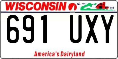 WI license plate 691UXY
