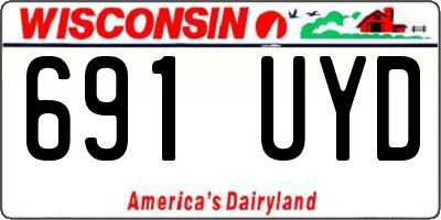 WI license plate 691UYD
