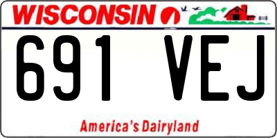 WI license plate 691VEJ