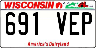 WI license plate 691VEP