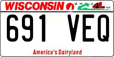 WI license plate 691VEQ