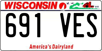 WI license plate 691VES