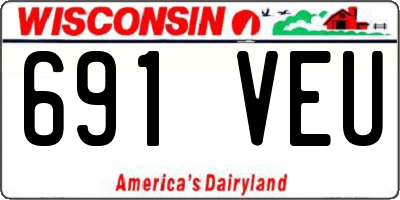 WI license plate 691VEU