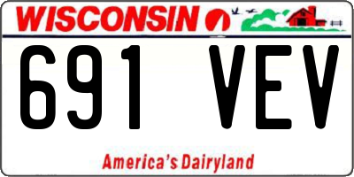 WI license plate 691VEV