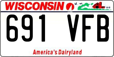 WI license plate 691VFB