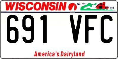 WI license plate 691VFC