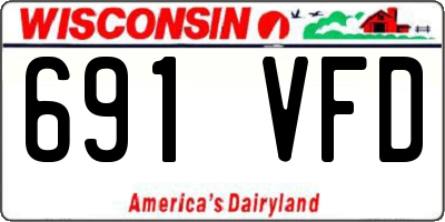 WI license plate 691VFD