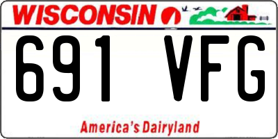 WI license plate 691VFG