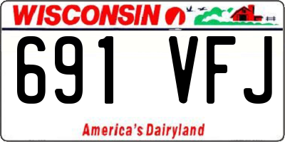 WI license plate 691VFJ
