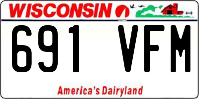 WI license plate 691VFM