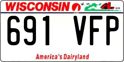 WI license plate 691VFP