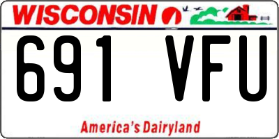 WI license plate 691VFU