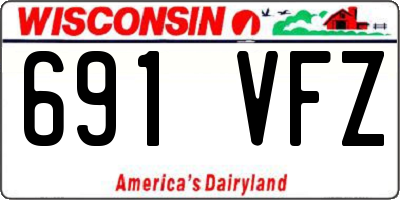 WI license plate 691VFZ