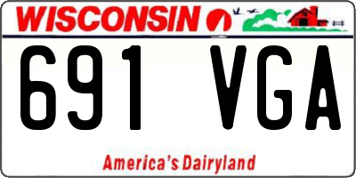 WI license plate 691VGA