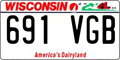 WI license plate 691VGB