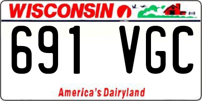 WI license plate 691VGC