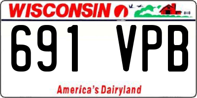 WI license plate 691VPB