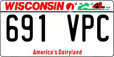 WI license plate 691VPC