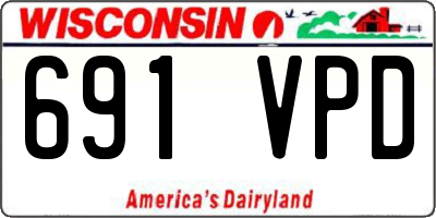 WI license plate 691VPD