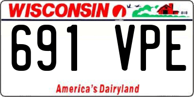 WI license plate 691VPE