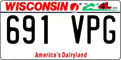 WI license plate 691VPG