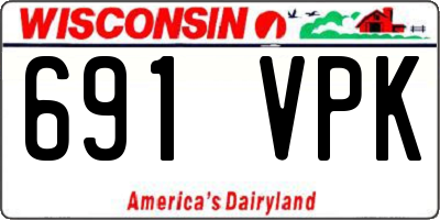 WI license plate 691VPK