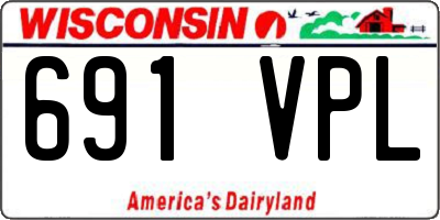WI license plate 691VPL