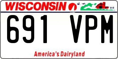 WI license plate 691VPM